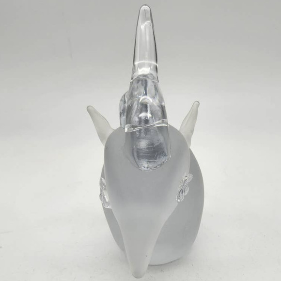 MCM Frosted Glass Horse head Bust. 6"x5"x2" - Picture 1 of 8